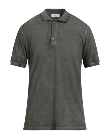 Bellwood Man Polo Shirt Military Green Size 46 Cotton