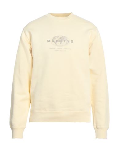 Shop Martine Rose Man Sweatshirt Light Yellow Size L Cotton