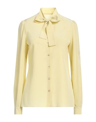 Dolce & Gabbana Woman Shirt Light Yellow Size 10 Silk