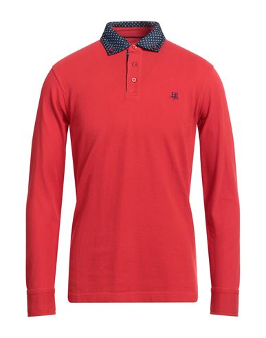 Shop Harmont & Blaine Man Polo Shirt Red Size L Cotton