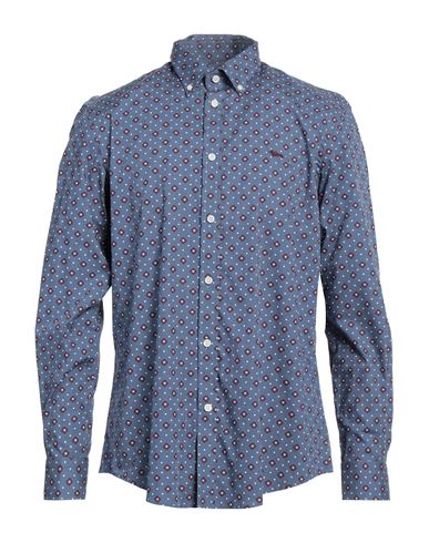 Harmont & Blaine Man Shirt Blue Size Xl Cotton
