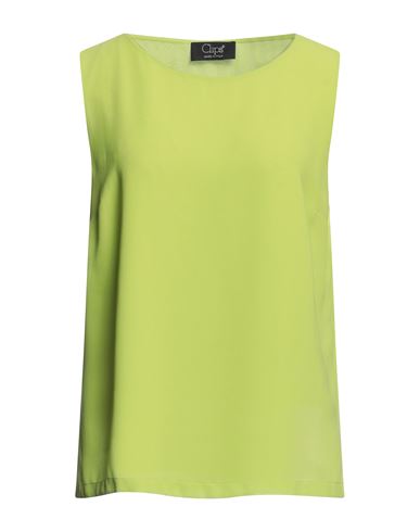 Clips Woman Top Light Green Size 10 Polyester