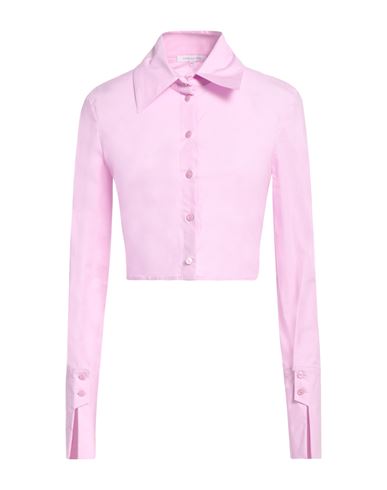 Shop Patrizia Pepe Woman Shirt Pink Size 10 Cotton, Elastane