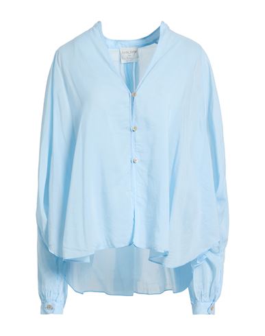 Forte Forte Forte_forte Woman Shirt Sky Blue Size 3 Cotton, Silk