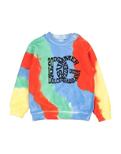 Dolce & Gabbana Newborn Boy Sweatshirt Orange Size 3 Cotton, Elastane In Multi