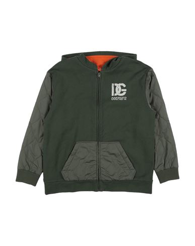 Dolce & Gabbana Toddler Boy Sweatshirt Military Green Size 4 Cotton, Polyamide, Polyester, Elastane In Green