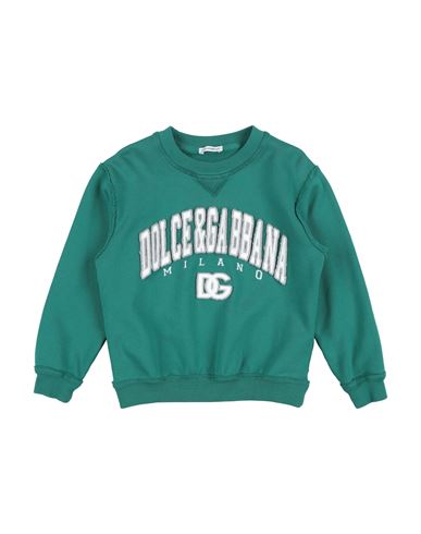 Dolce & Gabbana Babies'  Toddler Boy Sweatshirt Green Size 7 Cotton