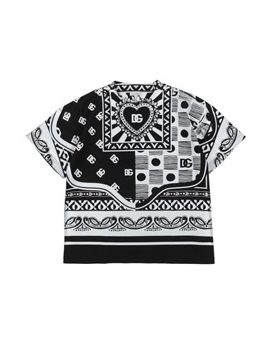 Shop Dolce & Gabbana Toddler Boy T-shirt Black Size 7 Cotton