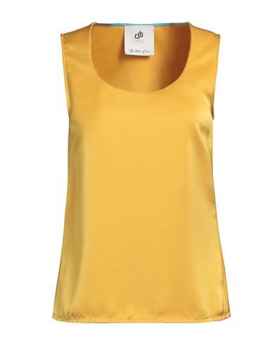 Shop Compagnia Italiana Woman Top Ocher Size 6 Polyester In Yellow