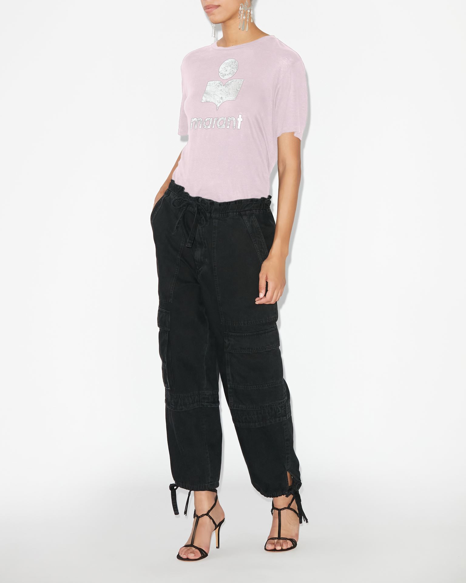 Isabel Marant Marant Étoile, Tee-shirt À Logo Zewel - Femme - Rose