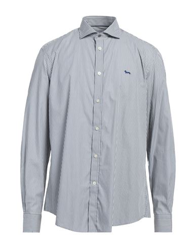 Harmont & Blaine Man Shirt Grey Size Xxl Cotton In Gray