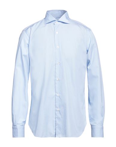 Shop Barba Napoli Man Shirt Sky Blue Size 16 ½ Cotton