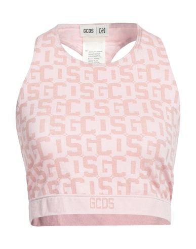 Shop Gcds X Wolford Woman Top Pink Size L Polyamide, Elastane, Polyester