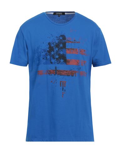 Trussardi Action Man T-shirt Bright Blue Size 3xl Cotton, Polyamide