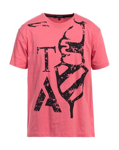 Shop Trussardi Action Man T-shirt Coral Size 3xl Cotton In Red