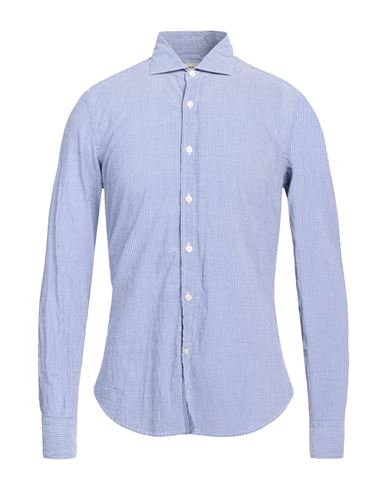 Ghirardelli Man Shirt Pastel Blue Size 16 Cotton, Linen
