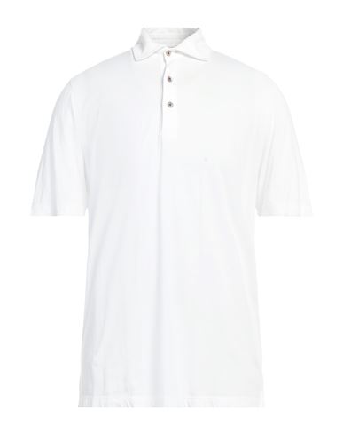 H953 Man Polo Shirt White Size 46 Pima Cotton, Modal In White
