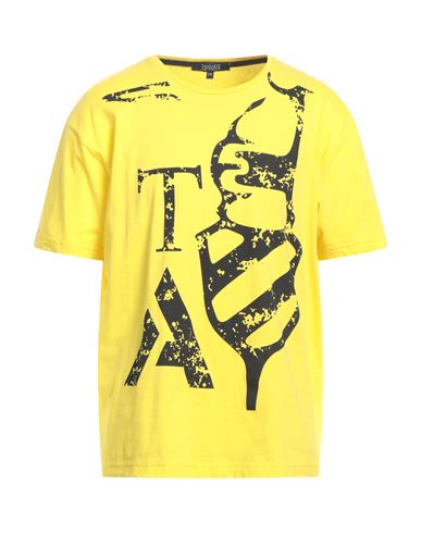Trussardi Action Man T-shirt Yellow Size Xxl Cotton, Polyamide
