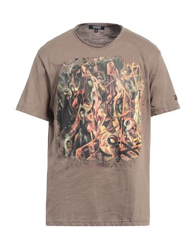 Shop Trussardi Action Man T-shirt Khaki Size 3xl Cotton, Viscose In Beige
