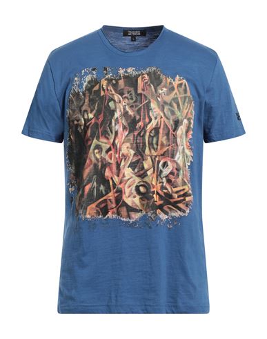 Shop Trussardi Action Man T-shirt Blue Size 3xl Cotton, Viscose