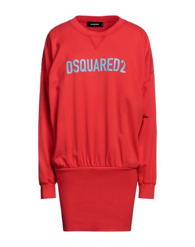 Shop Dsquared2 Woman Mini Dress Red Size S Cotton