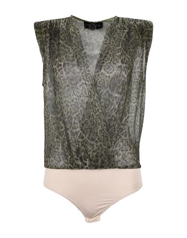 Gaelle Paris Gaëlle Paris Woman Bodysuit Military Green Size 4 Polyester