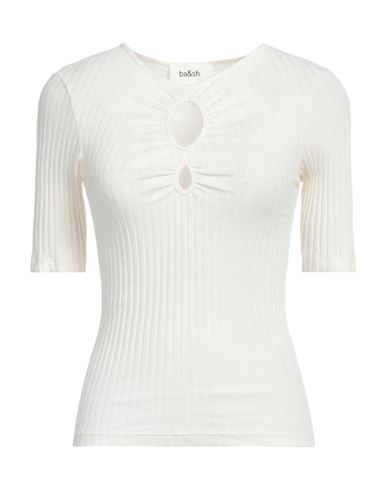 Ba&sh Ba & Sh Woman T-shirt Ivory Size 2 Cotton, Elastane In White