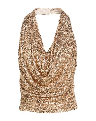 Gaelle Paris Gaëlle Paris Woman Top Sand Size 8 Polyester, Elastane In Neutral