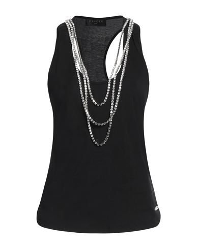 Gaelle Paris Gaëlle Paris Woman Top Black Size 2 Cotton
