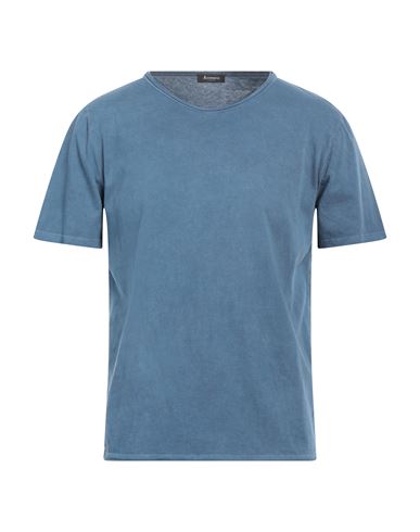 Shop Arovescio Man T-shirt Navy Blue Size 42 Cotton