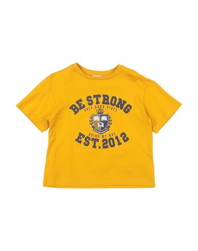 Shop Dolce & Gabbana Toddler Boy T-shirt Mustard Size 4 Cotton In Yellow