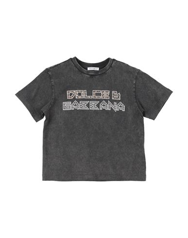Shop Dolce & Gabbana Toddler Girl T-shirt Lead Size 6 Cotton In Grey