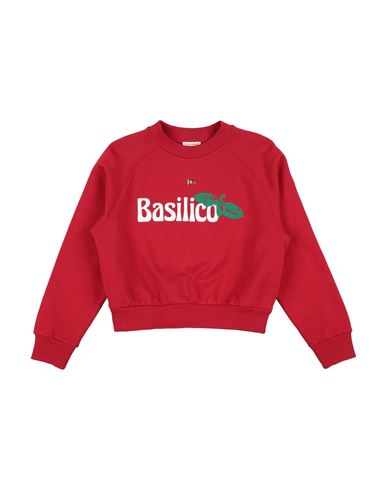 Shop Dolce & Gabbana Toddler Girl Sweatshirt Red Size 7 Cotton, Elastane, Zamak