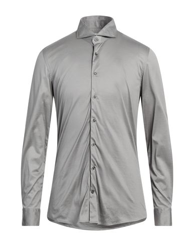 Baldessarini Man Shirt Light Grey Size 15 ¾ Cotton
