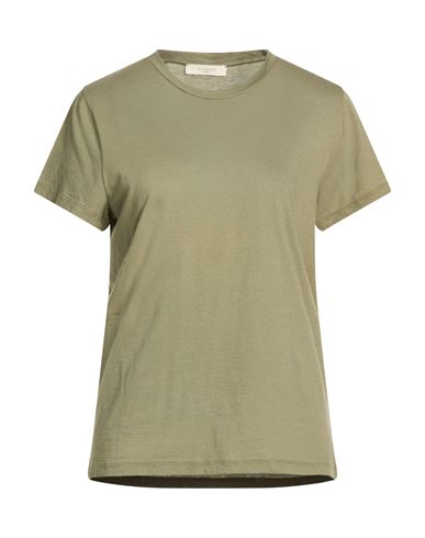 Zanone By Slowear Woman T-shirt Sage Green Size 8 Cotton