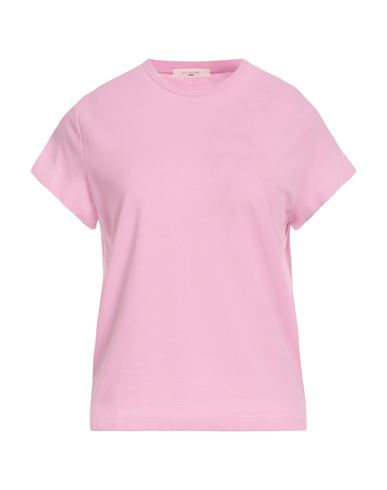 Shop Slowear Zanone Woman T-shirt Pink Size 6 Cotton