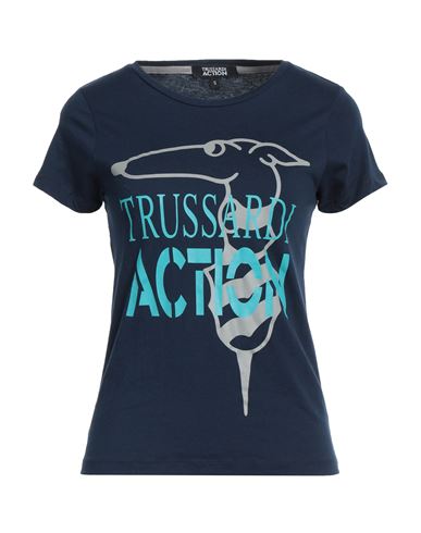 Trussardi Action Woman T-shirt Midnight Blue Size Xxl Cotton