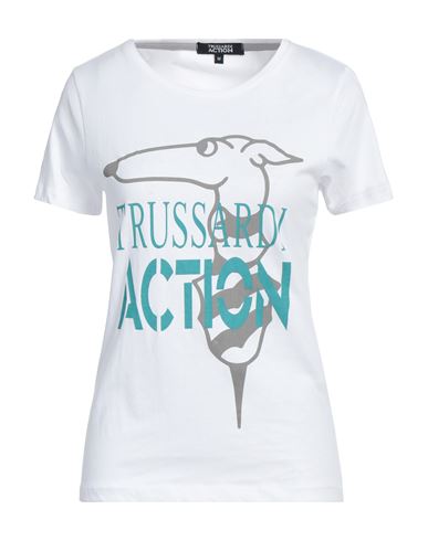 Trussardi Action Woman T-shirt White Size Xxl Cotton