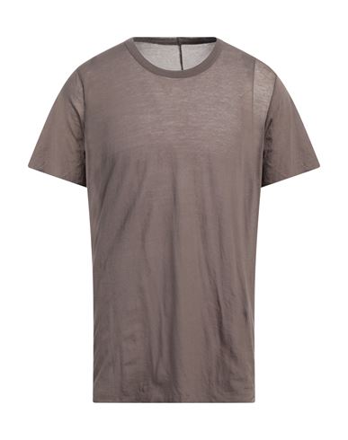 Shop Rick Owens Man T-shirt Lead Size Xs Cotton In Grey