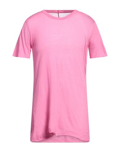 Shop Rick Owens Man T-shirt Pink Size M Cotton