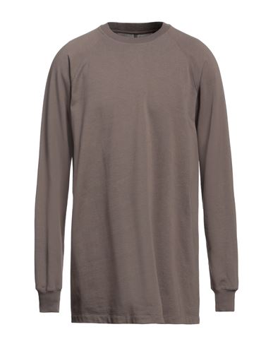 Rick Owens Man Sweatshirt Khaki Size L Cotton In Beige