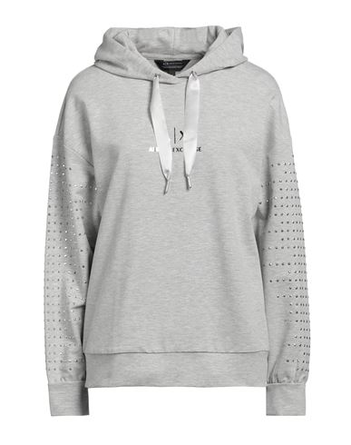 Armani Exchange Woman Sweatshirt Light Grey Size Xs Polyester, Cotton, Elastane