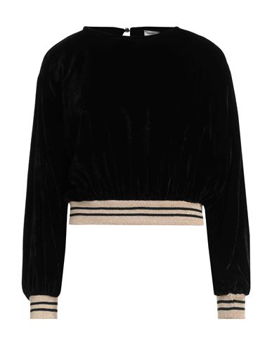 Shop Rebel Queen Woman Sweatshirt Black Size L Viscose, Polyamide, Metallic Polyester