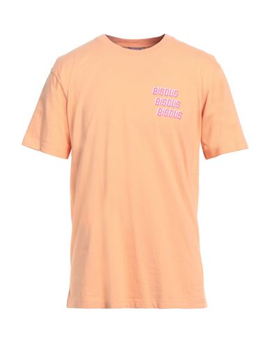 Bisous Man T-shirt Apricot Size Xl Cotton In Orange