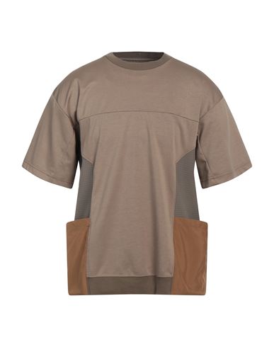 White Mountaineering Man T-shirt Khaki Size 4 Cotton, Polyester, Nylon In Beige