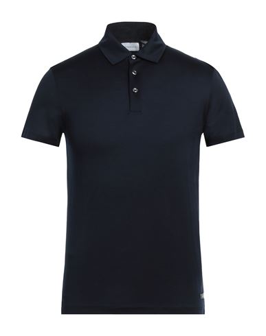 Shop Baldessarini Man Polo Shirt Midnight Blue Size 36 Cotton