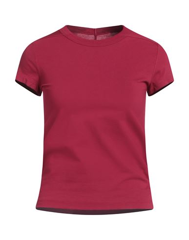 Rick Owens Woman T-shirt Garnet Size 12 Cotton In Red