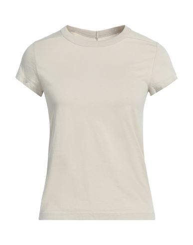 Rick Owens Woman T-shirt Beige Size 8 Cotton In White