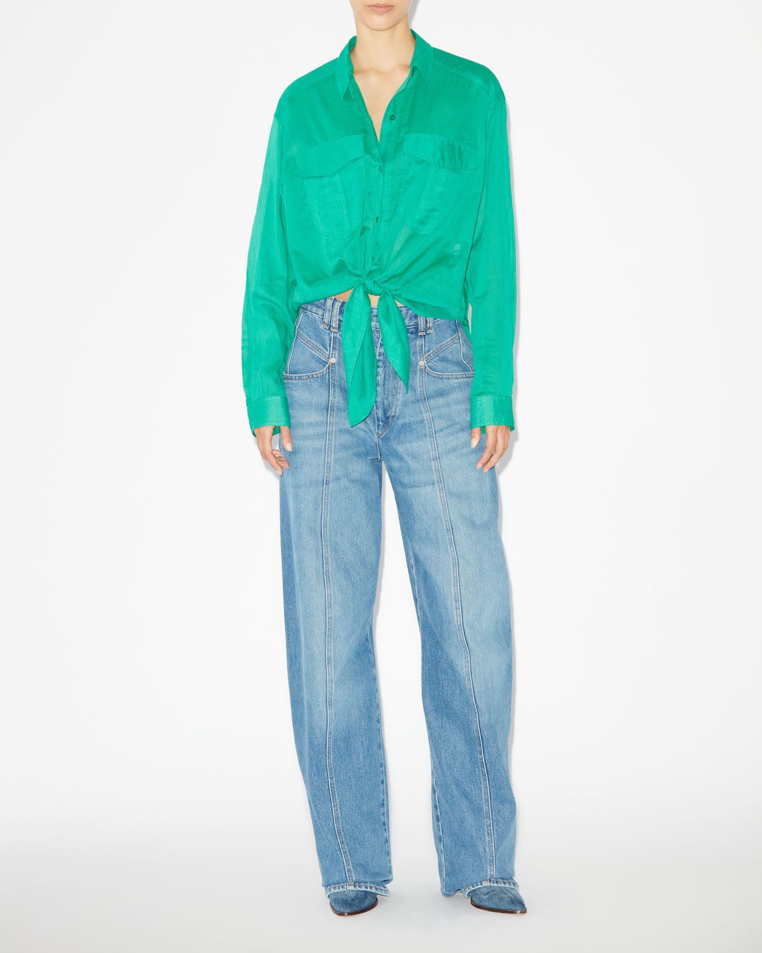 Isabel Marant Marant Étoile, Nath Shirt - Women - Green