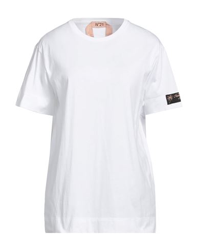 N°21 Woman T-shirt White Size 10 Cotton